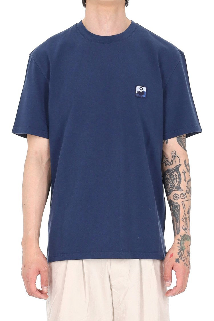 Isabel Marant Hugo Im Embroidered Patch Cotton T-Shirt