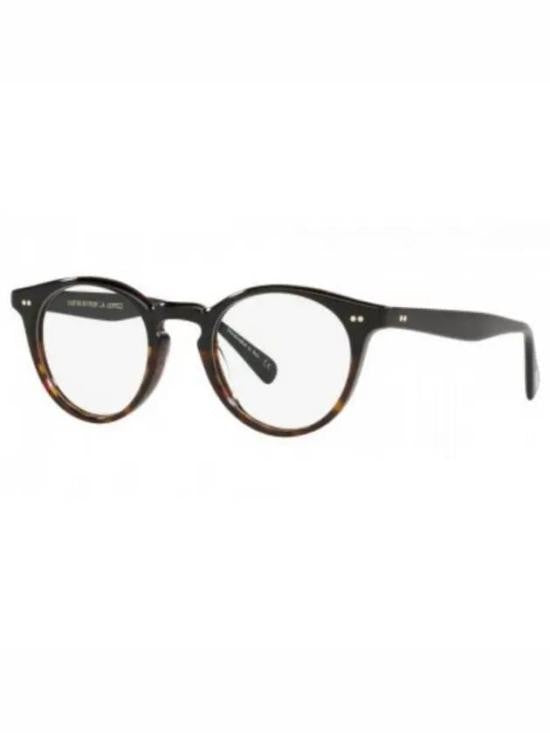 Oliver Peoples Tortoiseshell Rounded Frame Eyeglasses With Keyhole Bridge