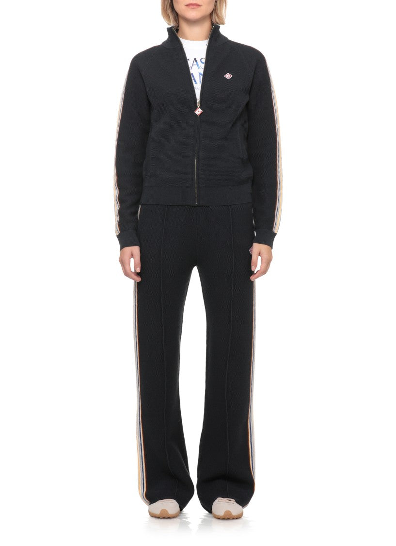 Casablanca Blue Cafe Stripe Side-Striped Pants
