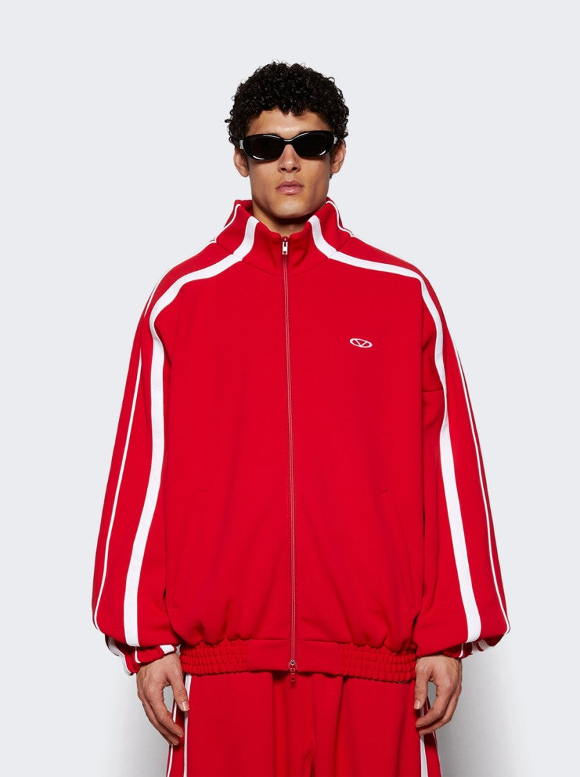 Vetements Oval Logo Gym Jacket Red