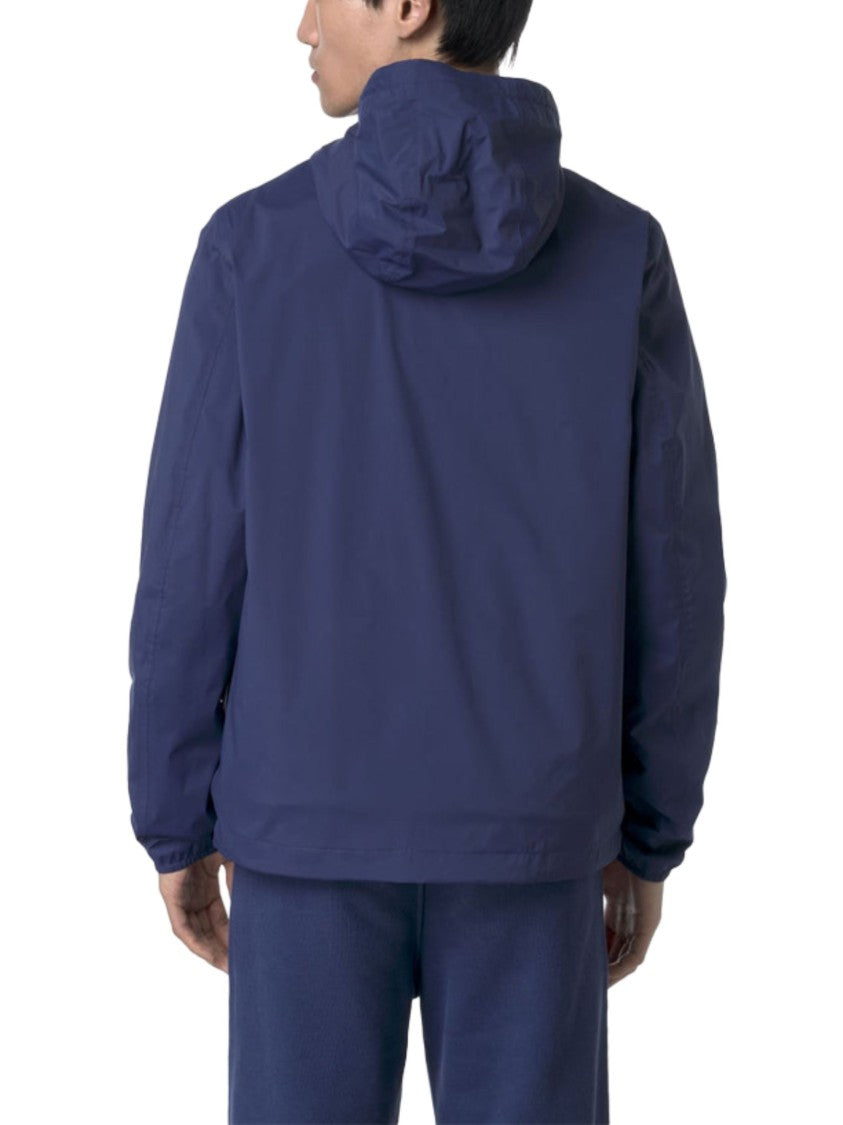 K-Way Deep Blue Stretch Nylon Jacket