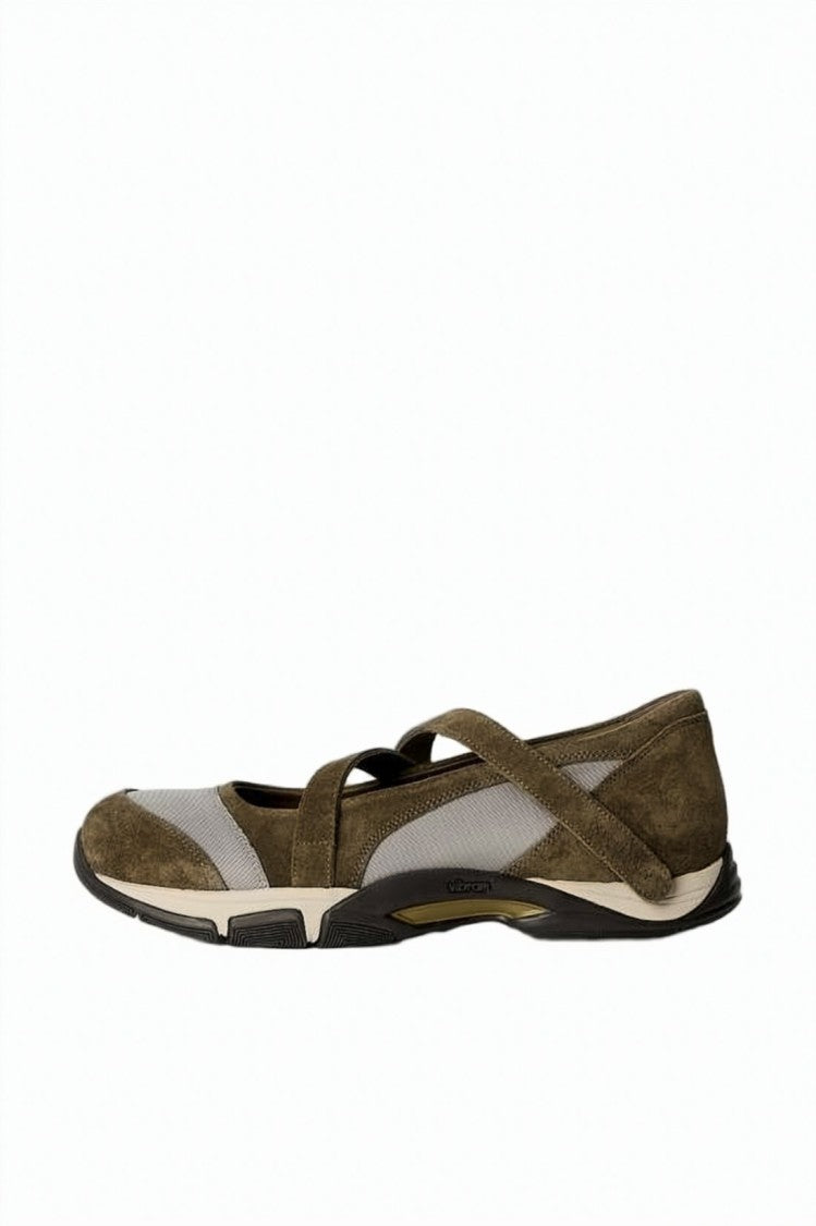 Our Legacy Low-Profile Suede And Mesh Sneakers