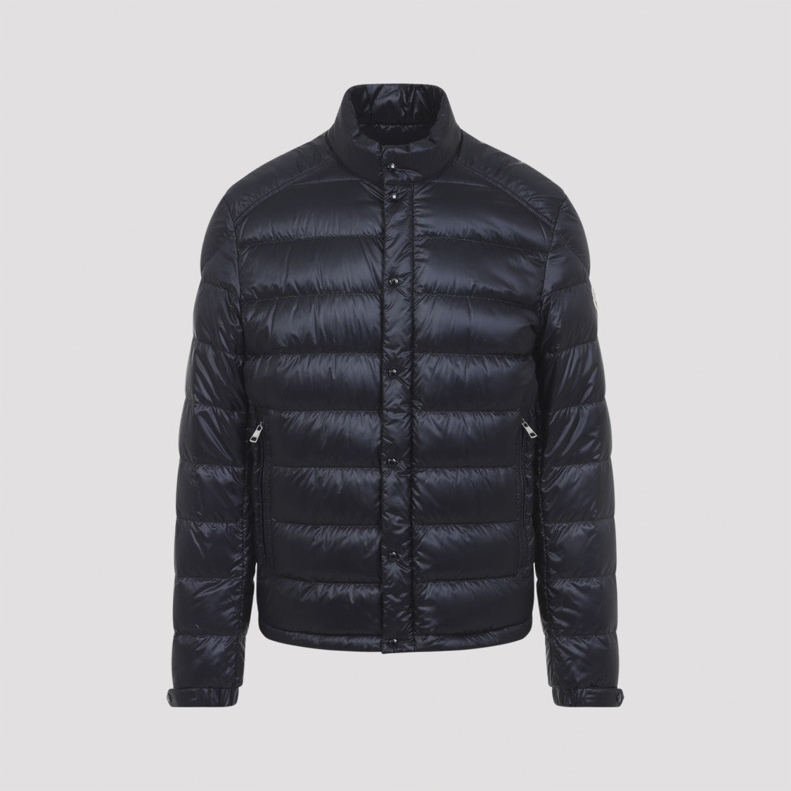 Moncler Padded Quilted Selves Jacket With Striped Hood