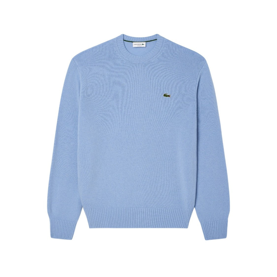 Lacoste Classic Roll-Neck Sweater In Blue Wool