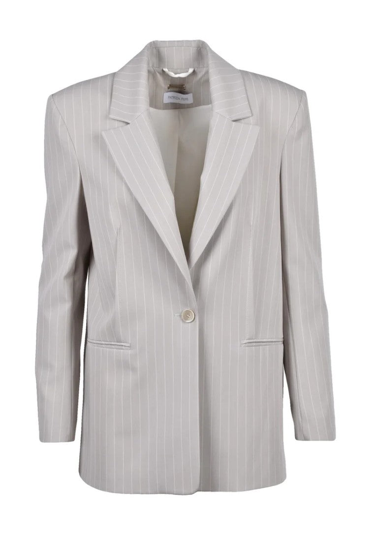 Patrizia Pepe Straight Jacket - Light Grey