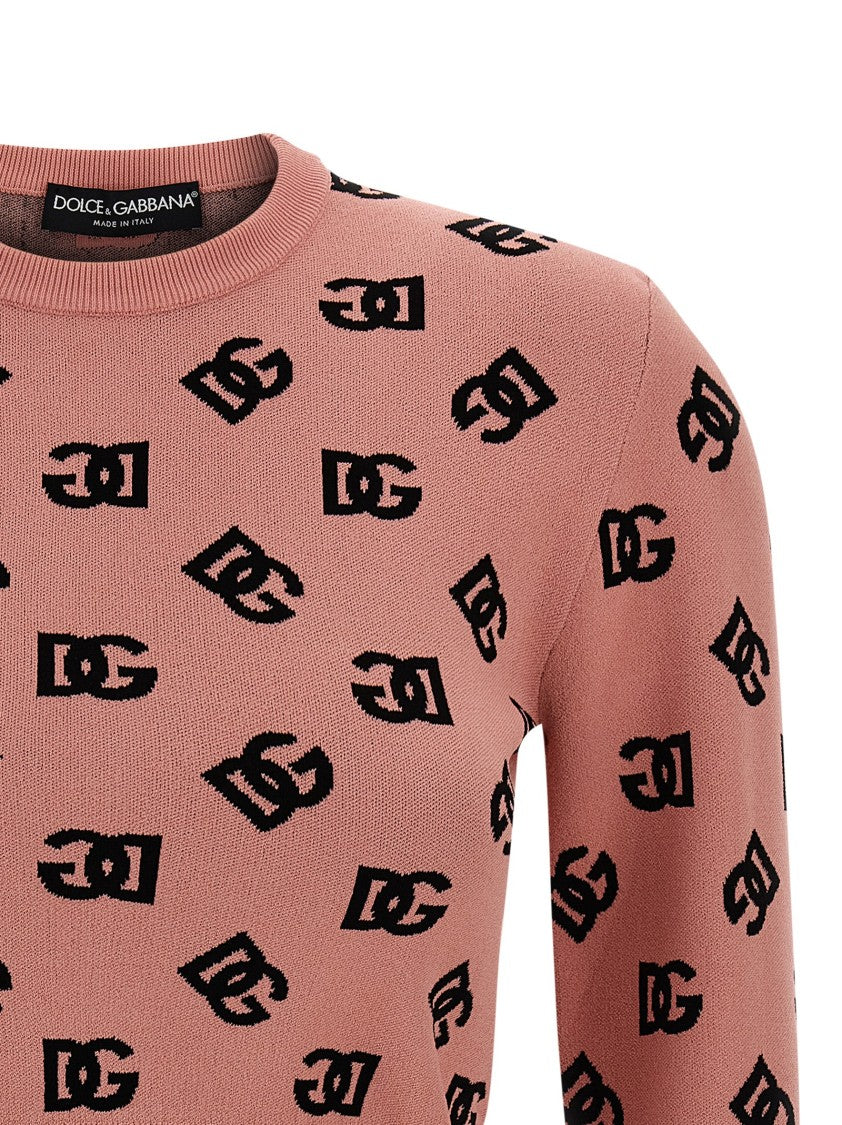 Dolce & Gabbana Cropped Viscose Blend Sweater