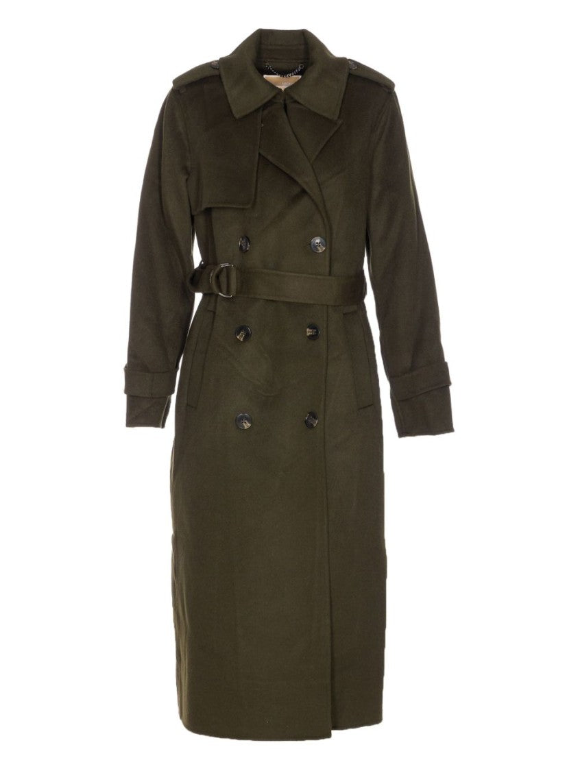 Michael Kors Tailored Long Green Coat