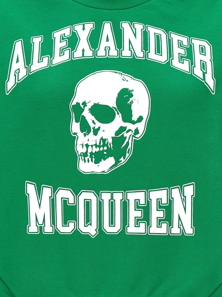 Mcqueen 'Varsity Skull' Sweatshirt