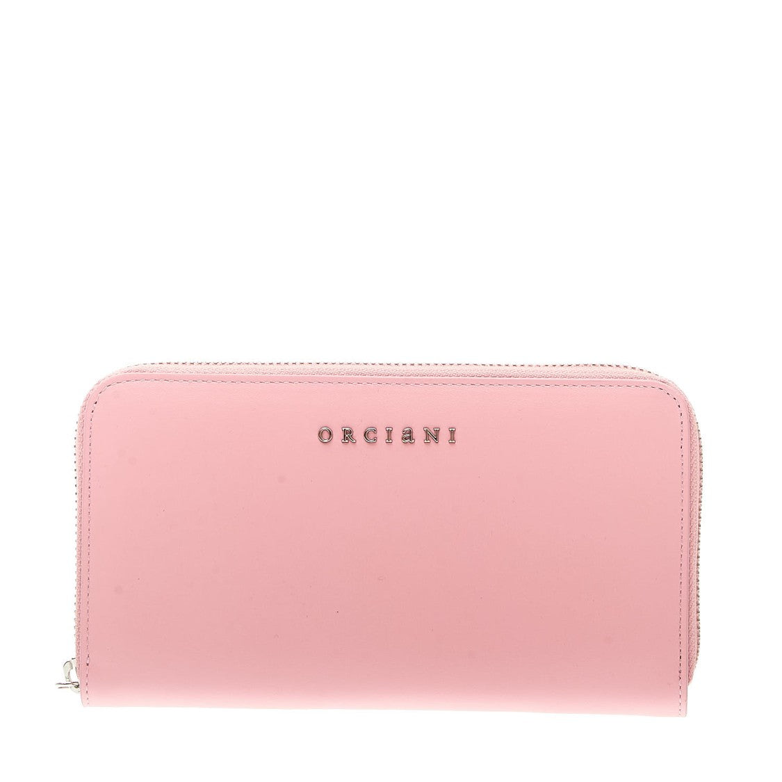 Orciani Full Zip Pink Leather Wallet