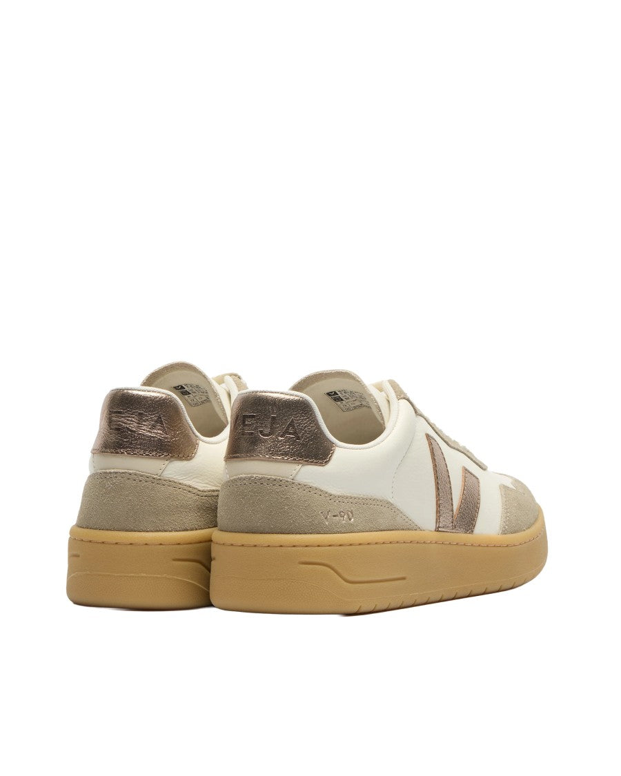 Veja Low-Top Sneakers With Organic Leather And Suede Details