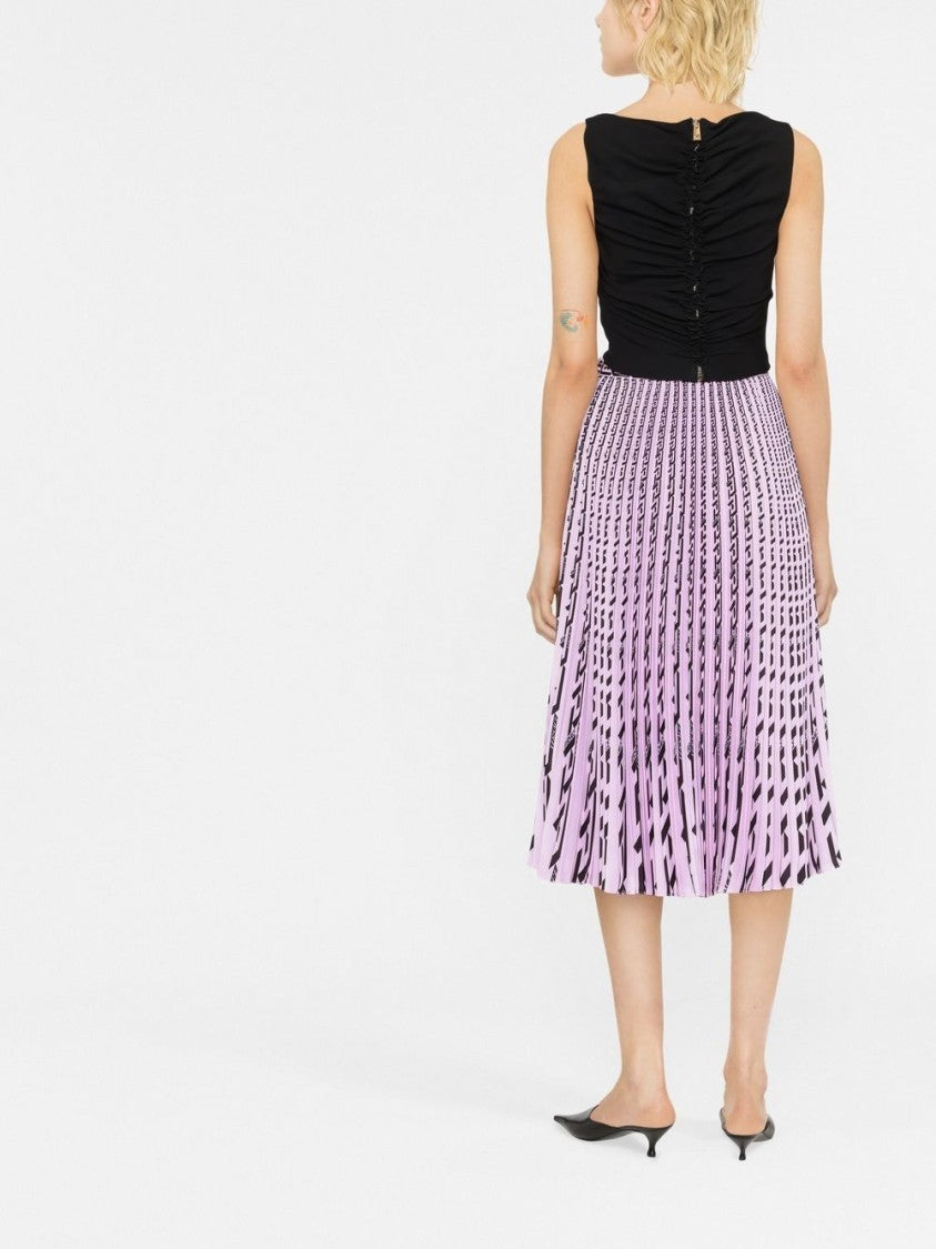 Versace Gathered Sleeveless Top