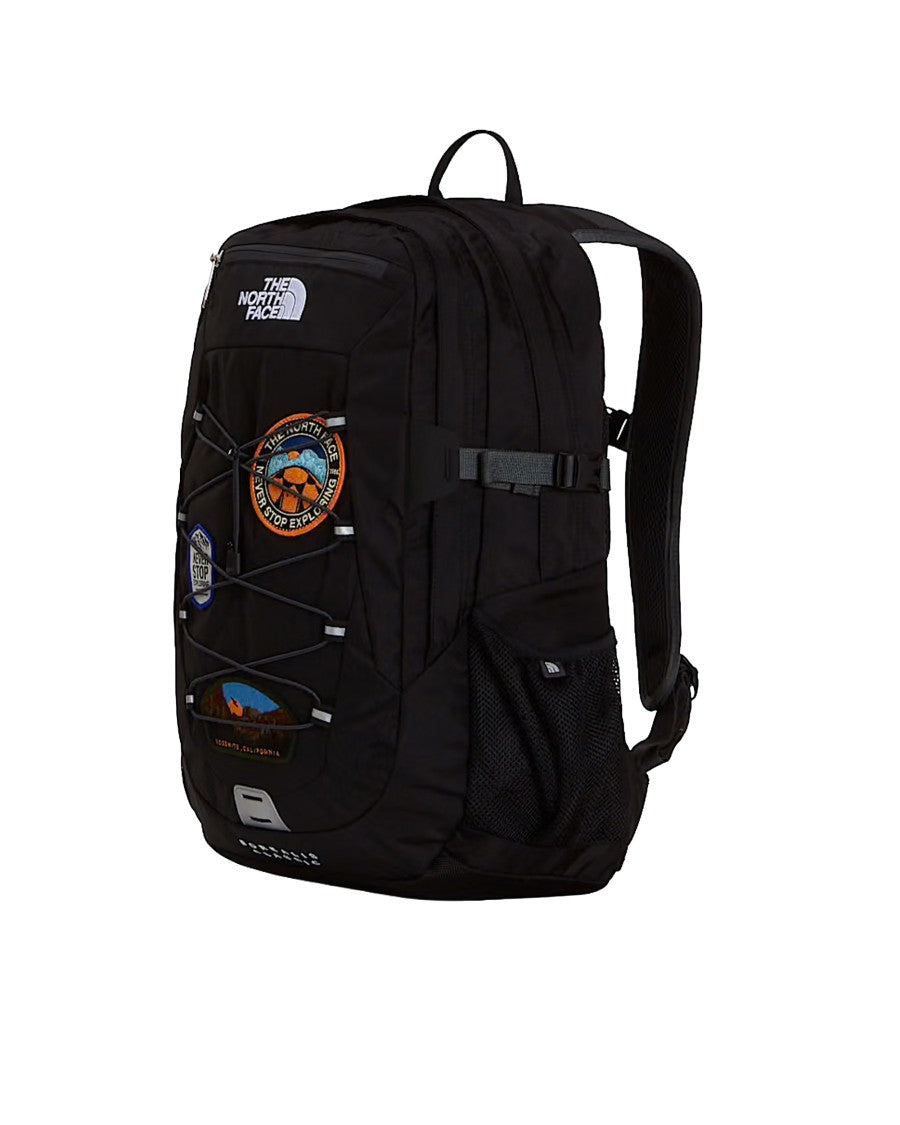 The North Face Multi-Compartment Black Backpack With Elastic Cord Compression