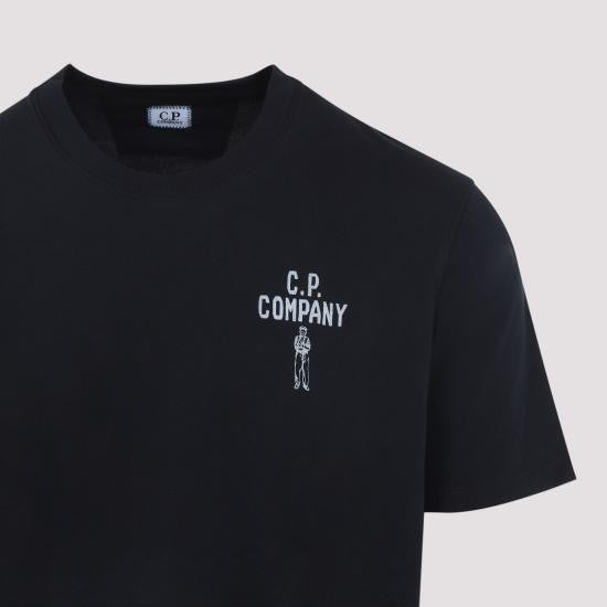 C.P. Company Short-Sleeve T-Shirt With Graphic Logo And Classic Crew Neckline