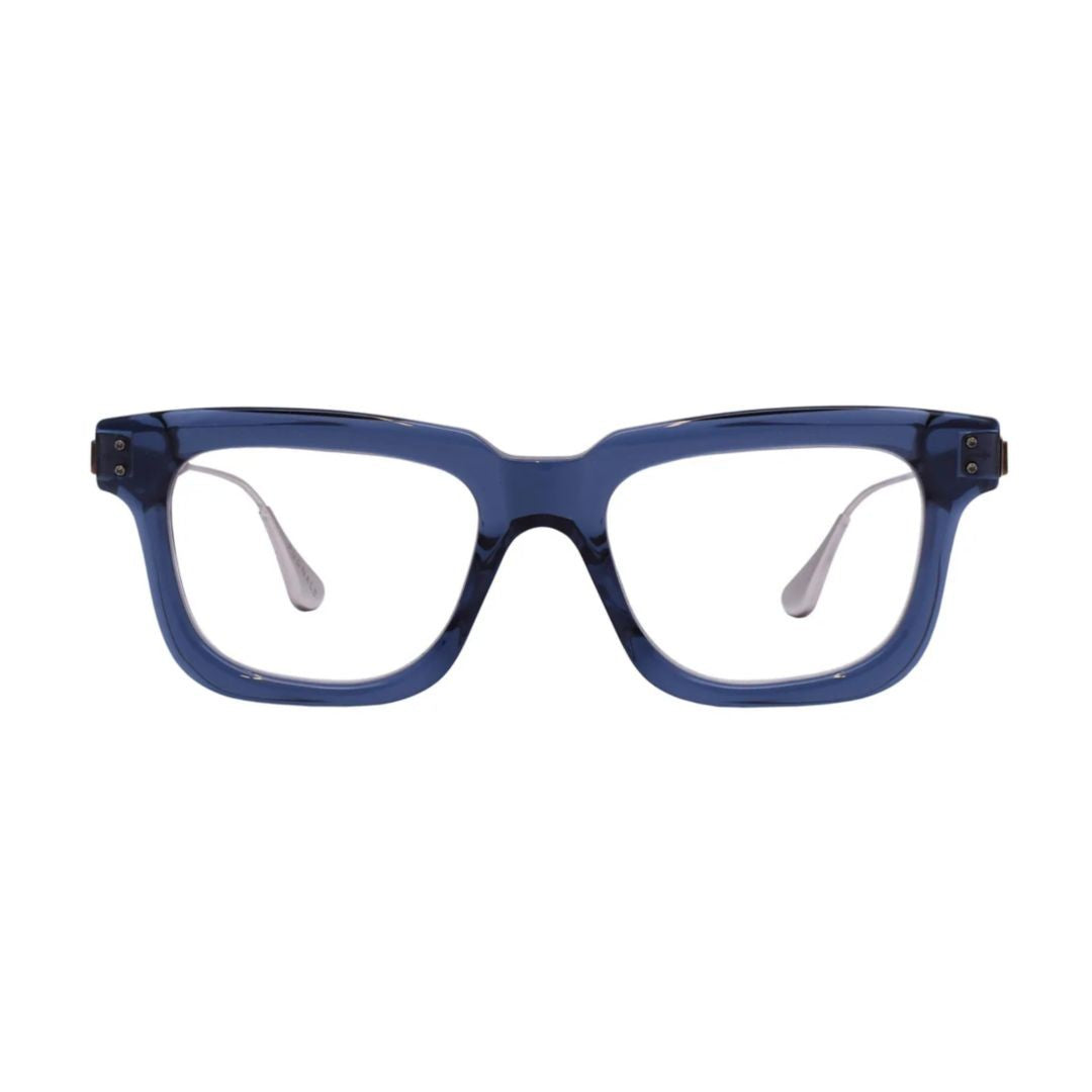 Pugnale N410 V Oscar Translucent Blue Acetate Square Frame Sunglasses