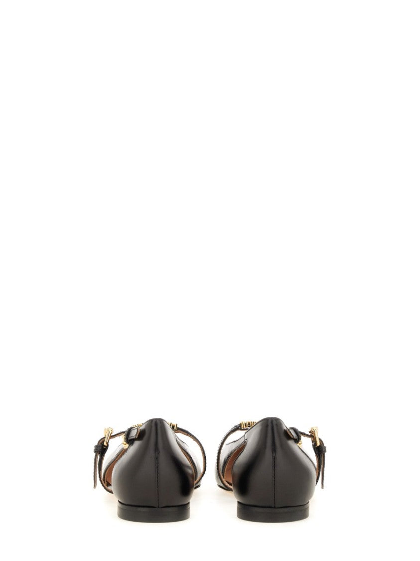 Moschino Leather Ballerina