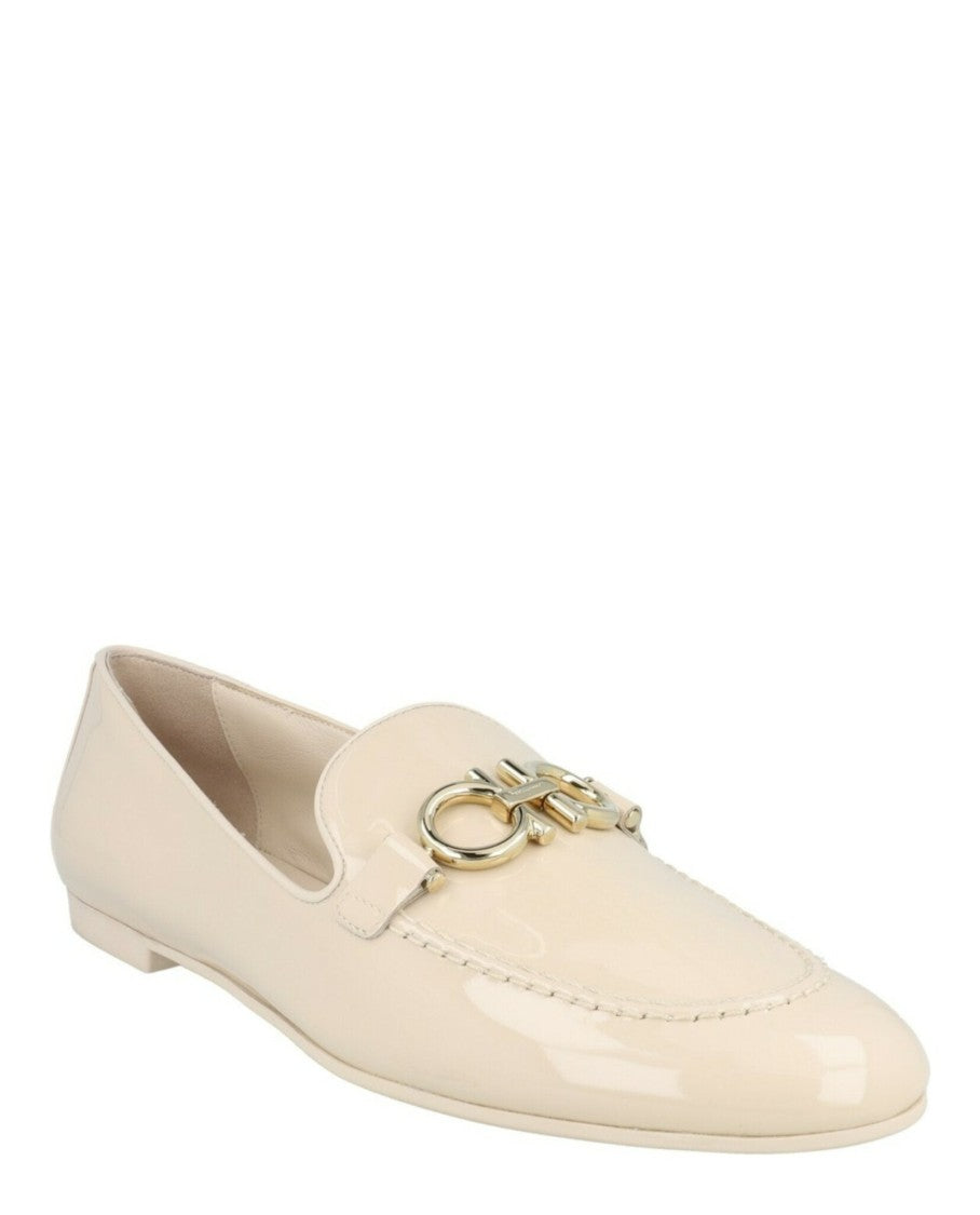 Ferragamo Trifoglio Patent Leather Loafers
