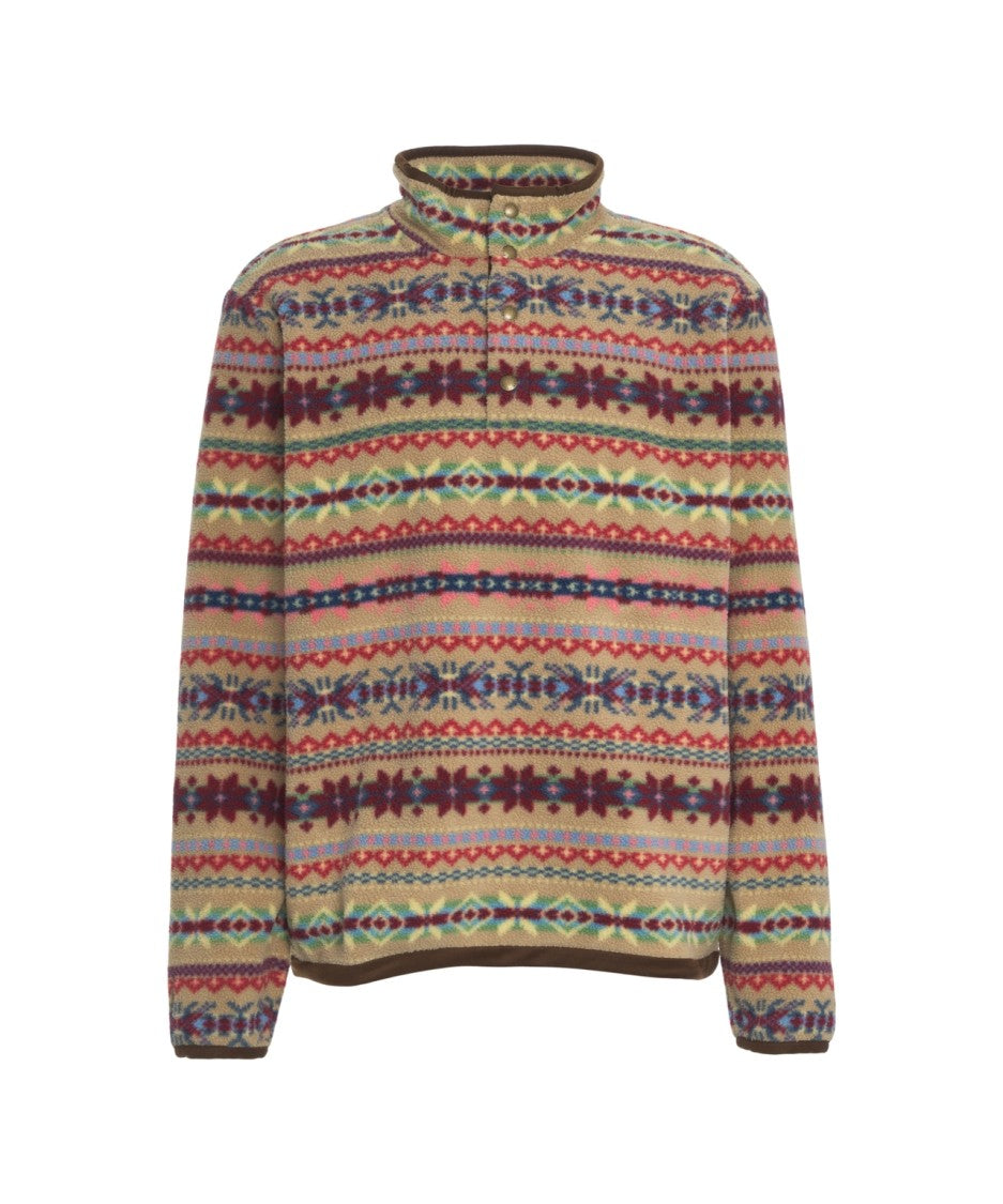 Polo Ralph Lauren Patterned High Collar Polo Ralph Lauren Sweatshirt