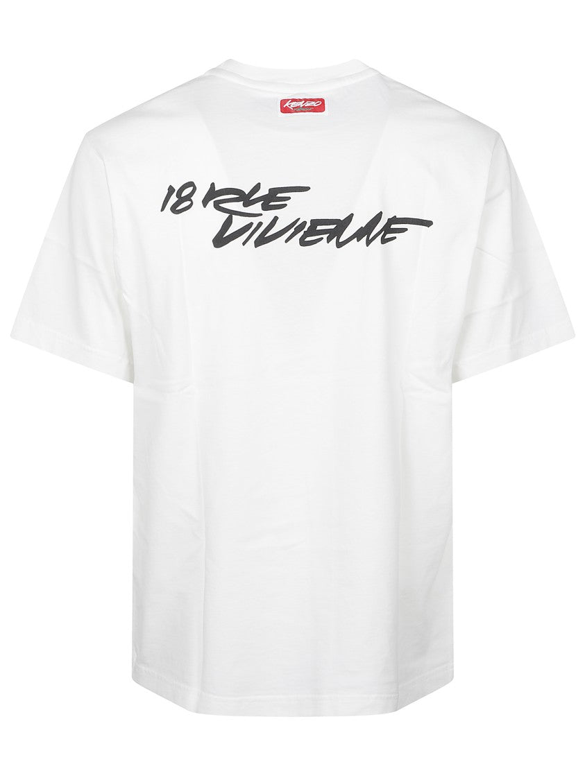 Kenzo Graphic Print T-Shirt With Handwritten Logo