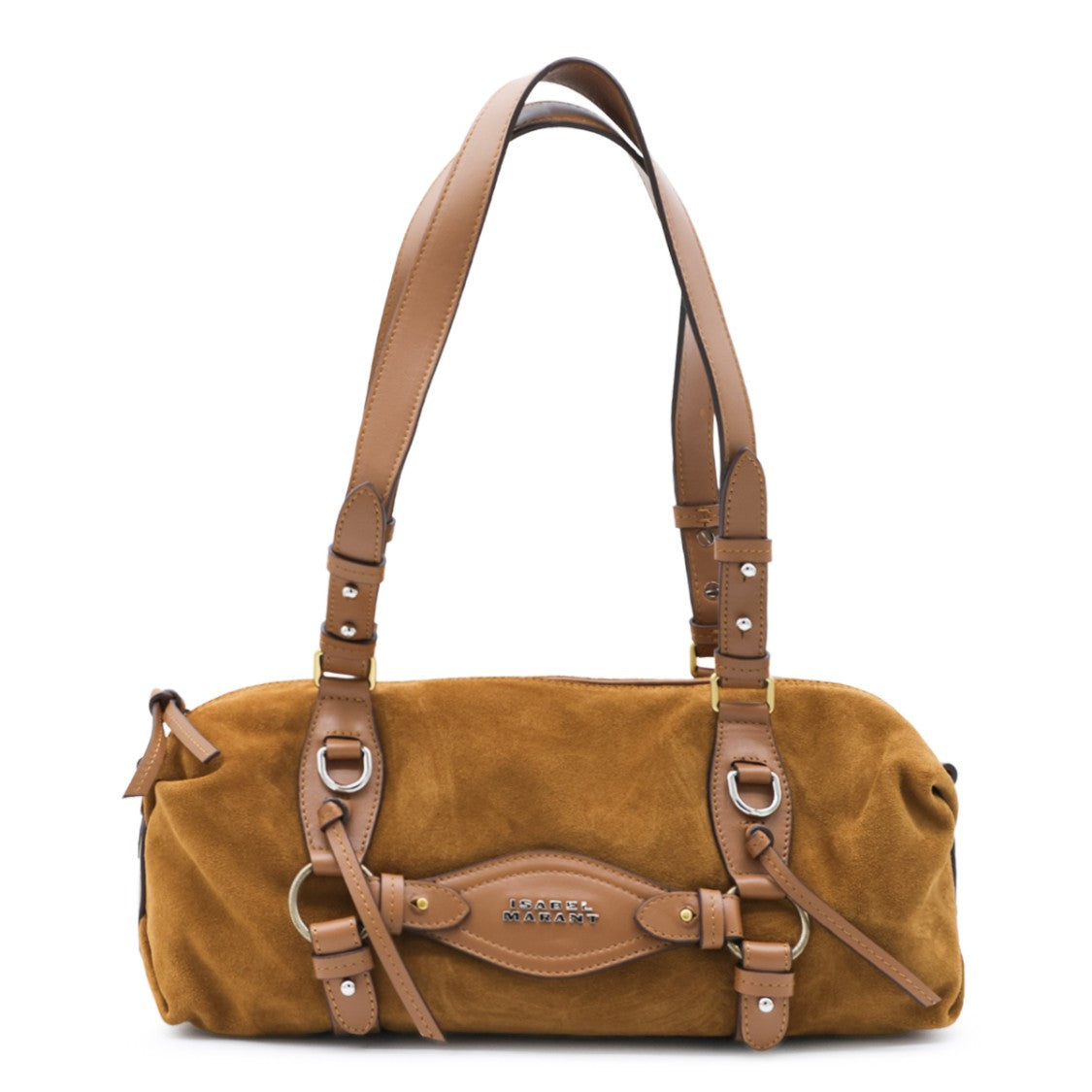 Isabel Marant Suede And Leather Elongated Shoulder Bag