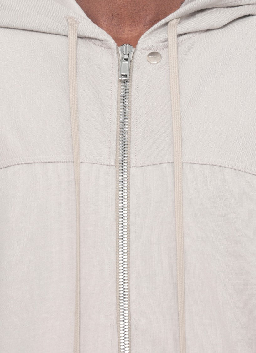 Rick Owens Beige Windbreaker Zip Hoodie