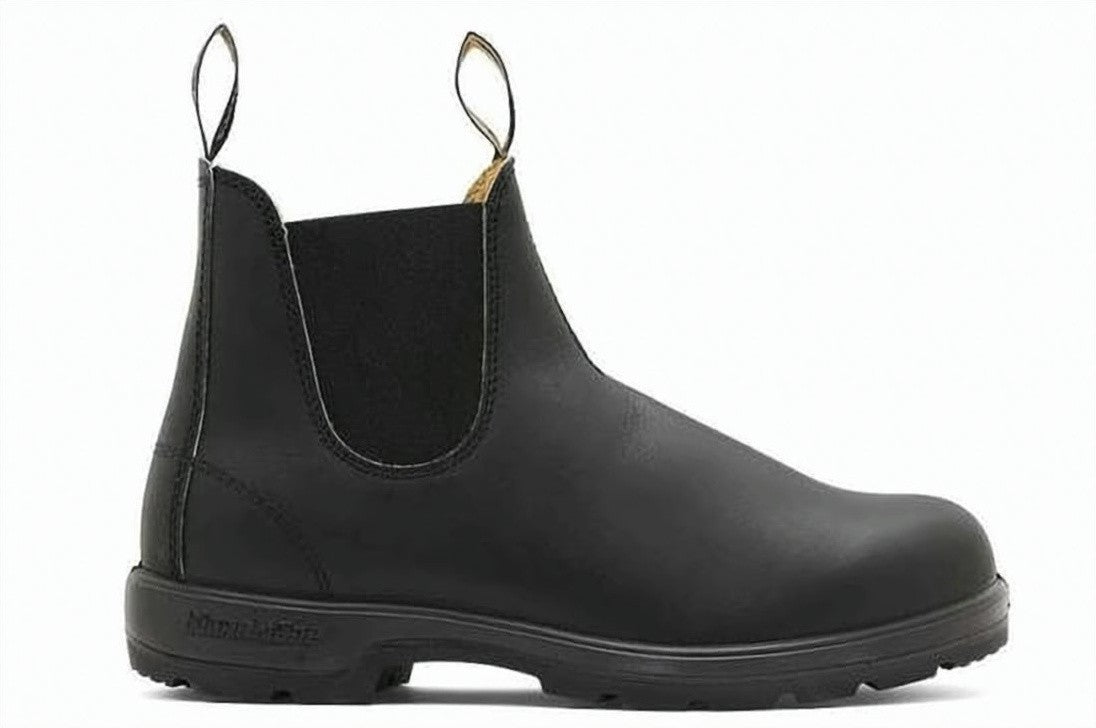 Blundstone Black Ankle Boots With Elastic Side Panels