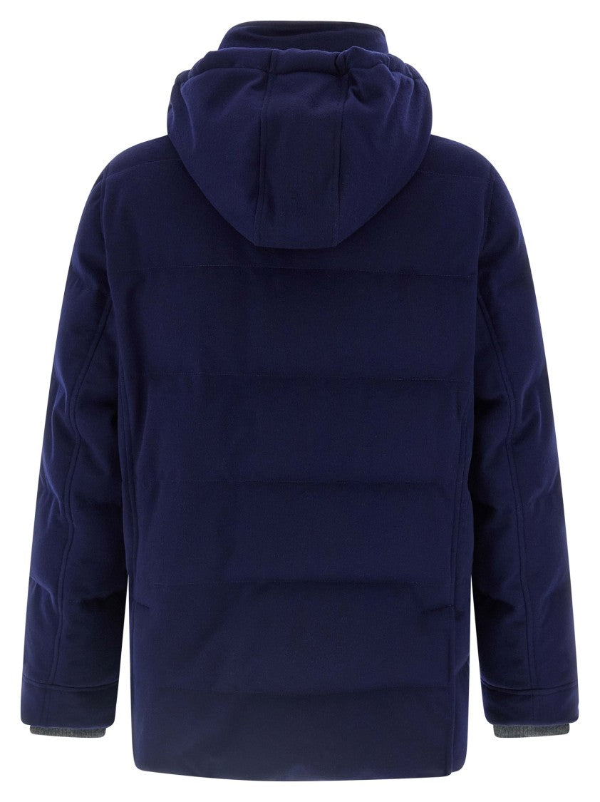 Brunello Cucinelli Flannel Down Jacket