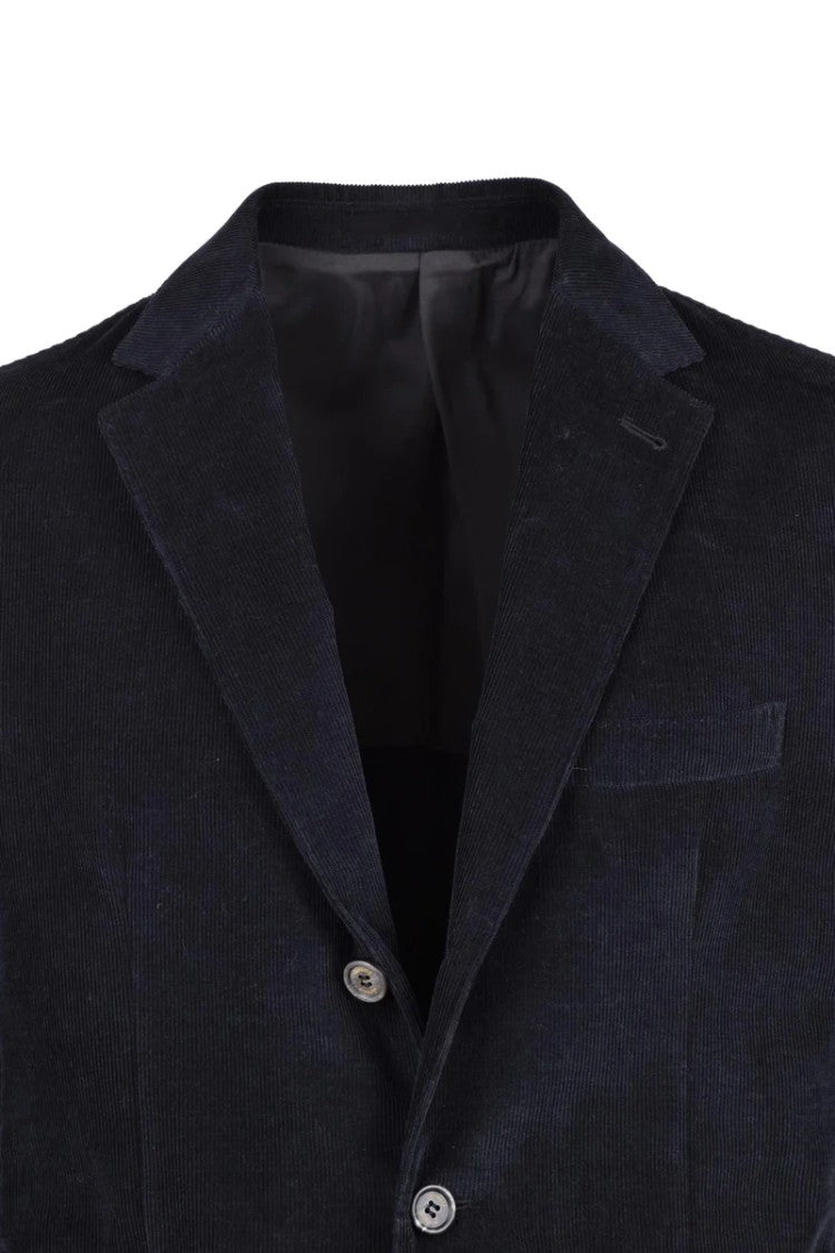 Eleventy Velvet Cotton Jacket - Black