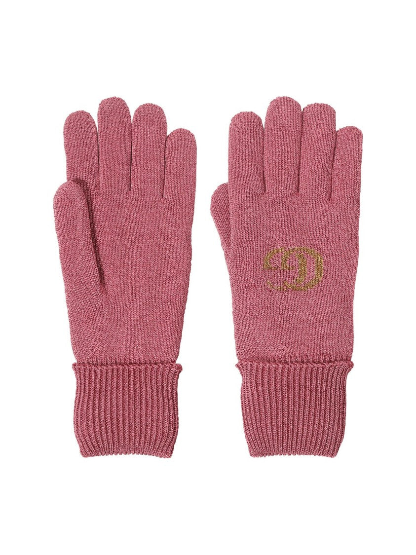Gucci Gg Monogram Lurex Gloves