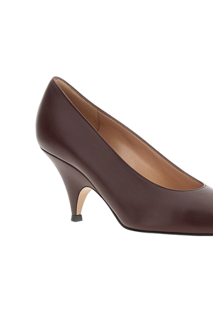 Gianvito Rossi Burgundy Sofia Calf Leather Pumps