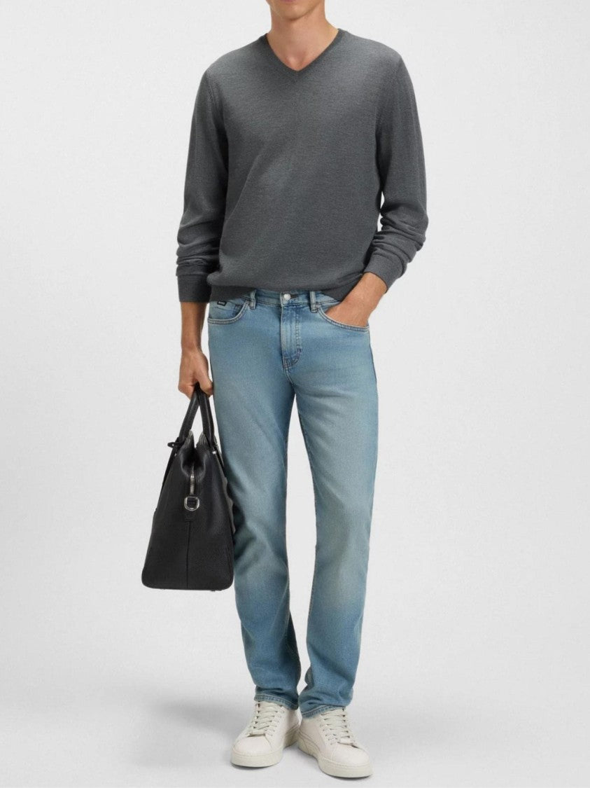 Hugo Boss Melba V-Neck Virgin Wool Sweater