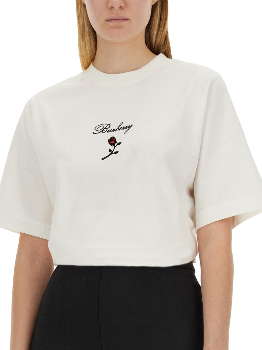 Burberry Logo-Embellished Regular Fit T-Shirt