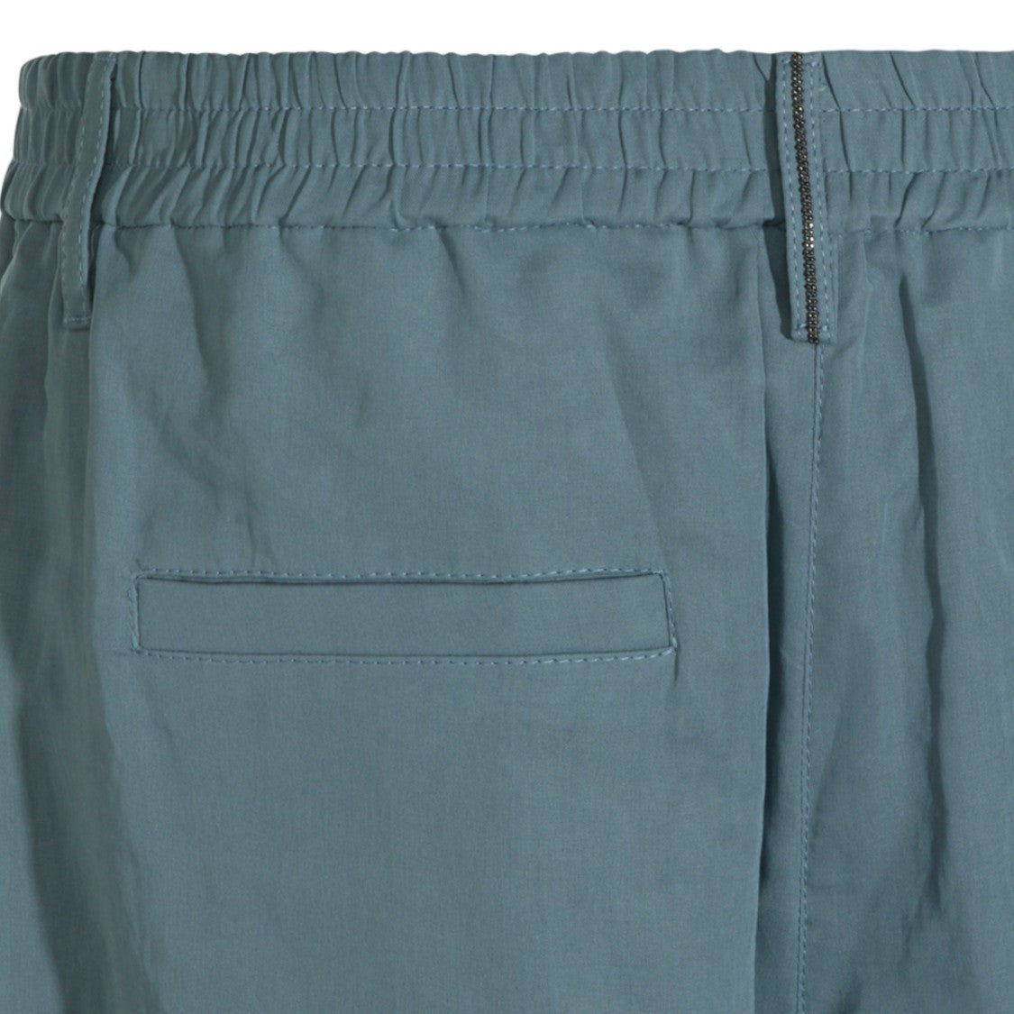 Brunello Cucinelli Wide-Leg Trousers With Elastic Waistband And Semi-Sheer Design