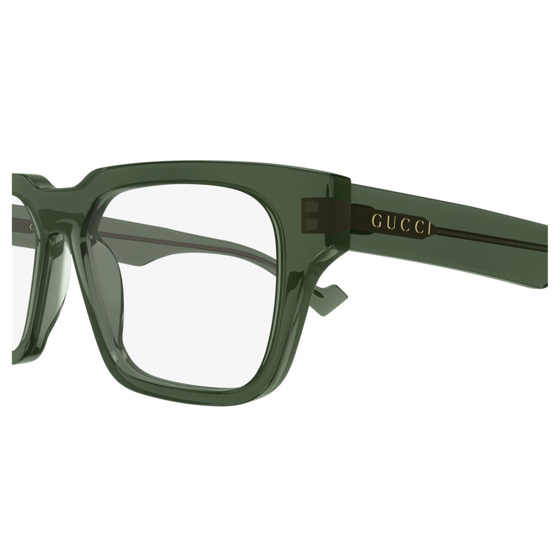 Gucci Gg0963o Translucent Dark Green Rectangular Frame Eyeglasses