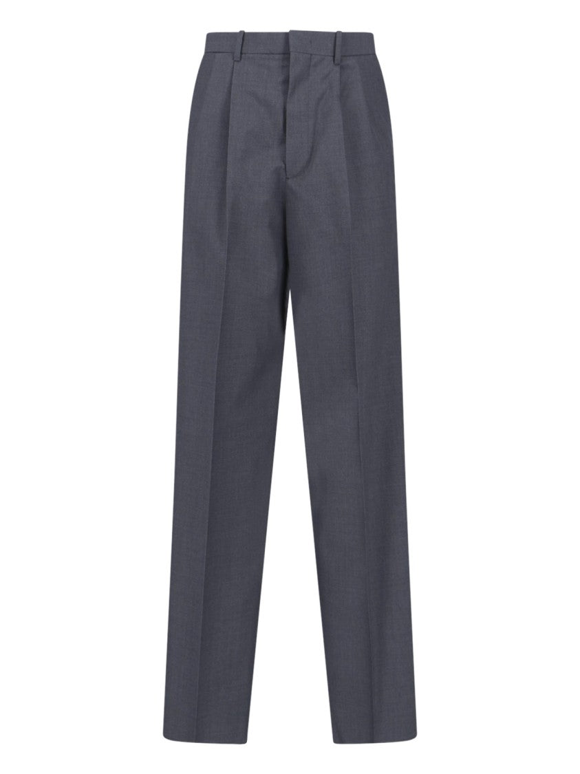 Jil Sander Tailored Wool Trousers – Grey