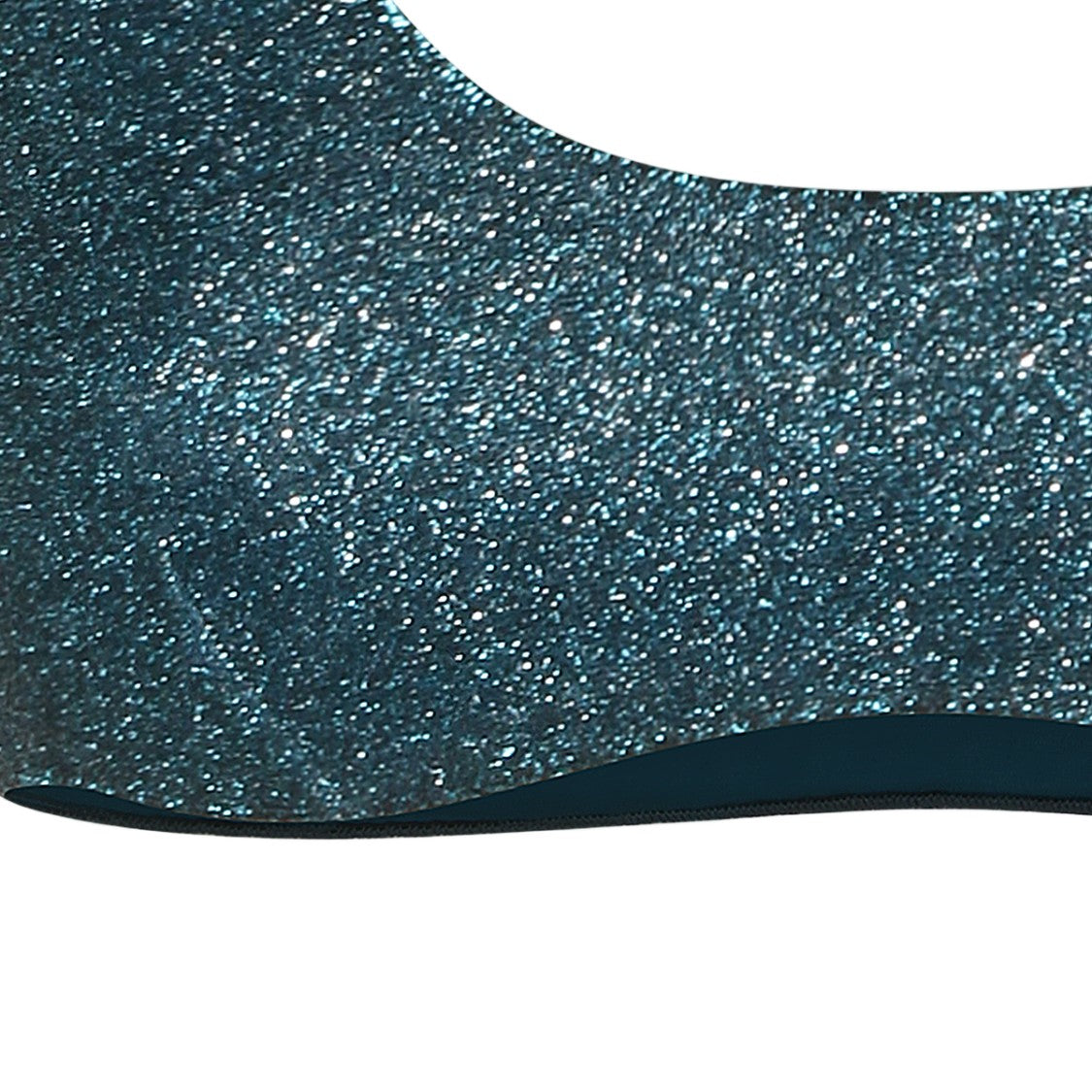 Oséree Scoop Neck Teal Bikini Set