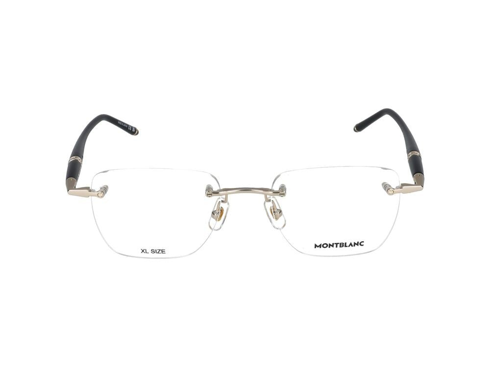 Montblanc Gold Mb0346o Metal Rimless Eyeglasses