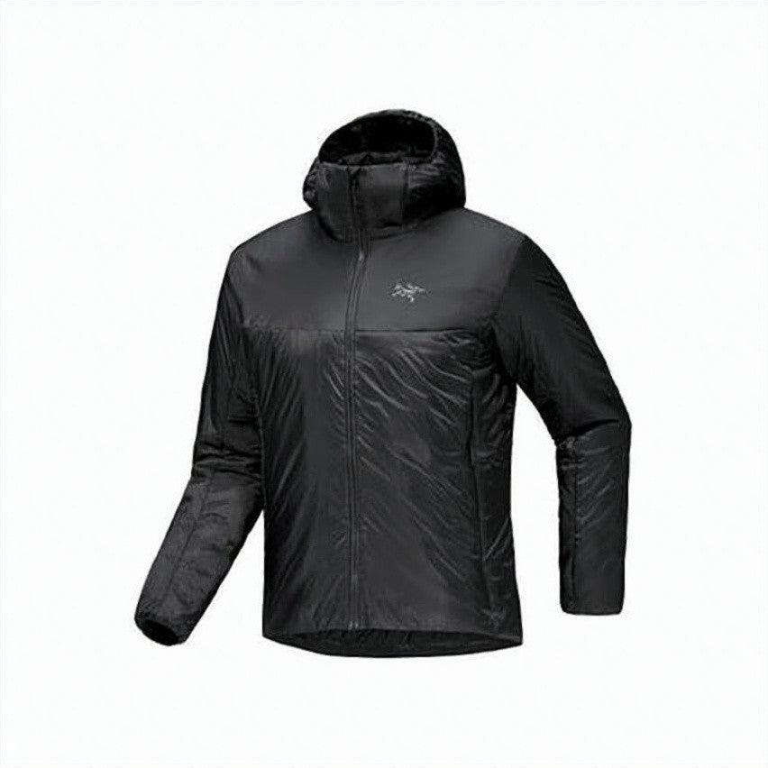 Arc'teryx Lightweight Black Jacket With Fitted Hood