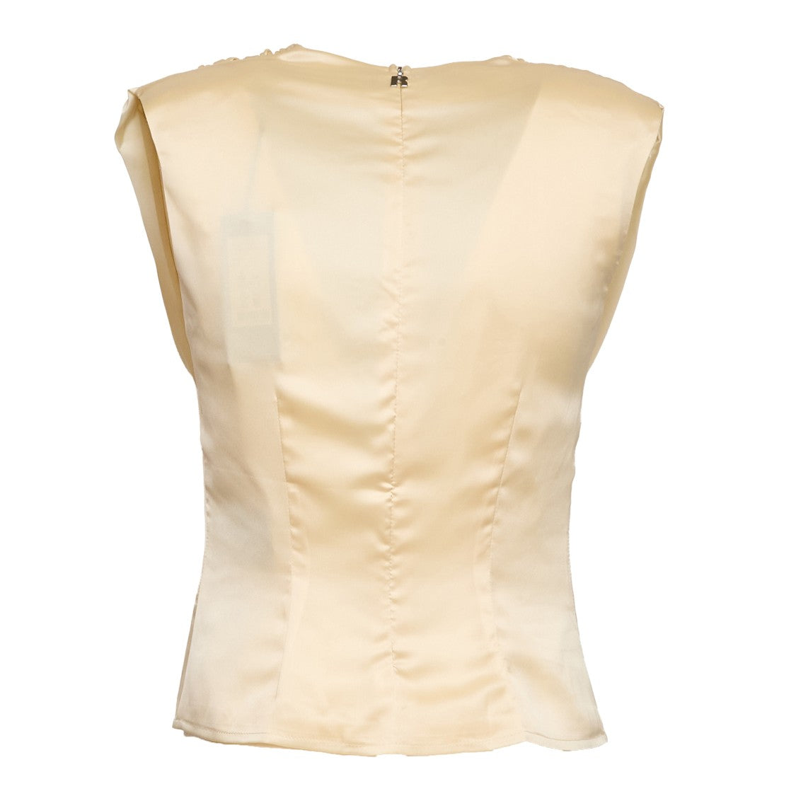 Rotate Divya Draped Asymmetric Chiffon Tank Top