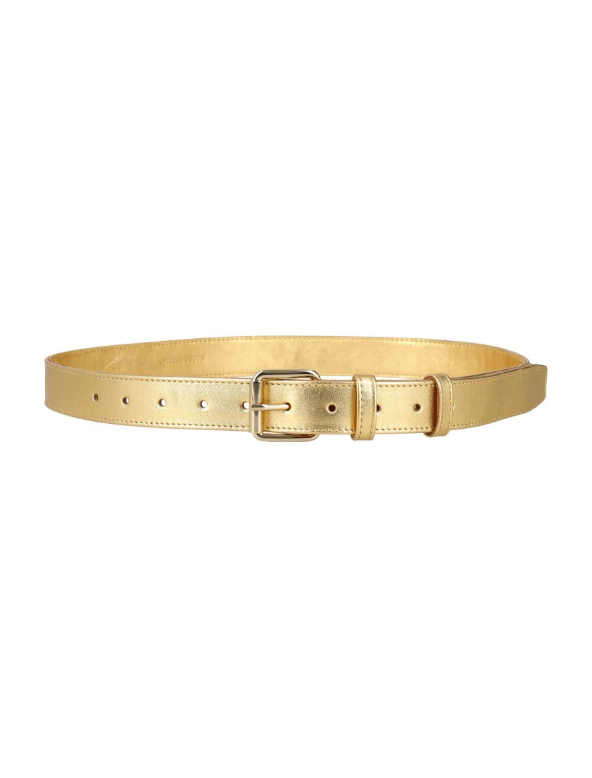 Comme Des Garçons Metallic Leather Belt
