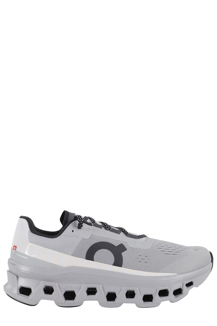 On Running Cloudmonster Technical Fabric Sneakers With Perforated Rubber Sole