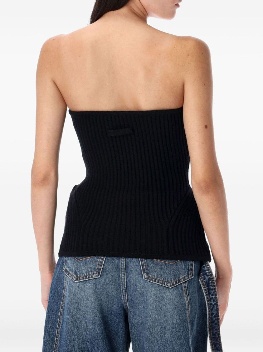 Jean Paul Gaultier Ribbed Knit Top