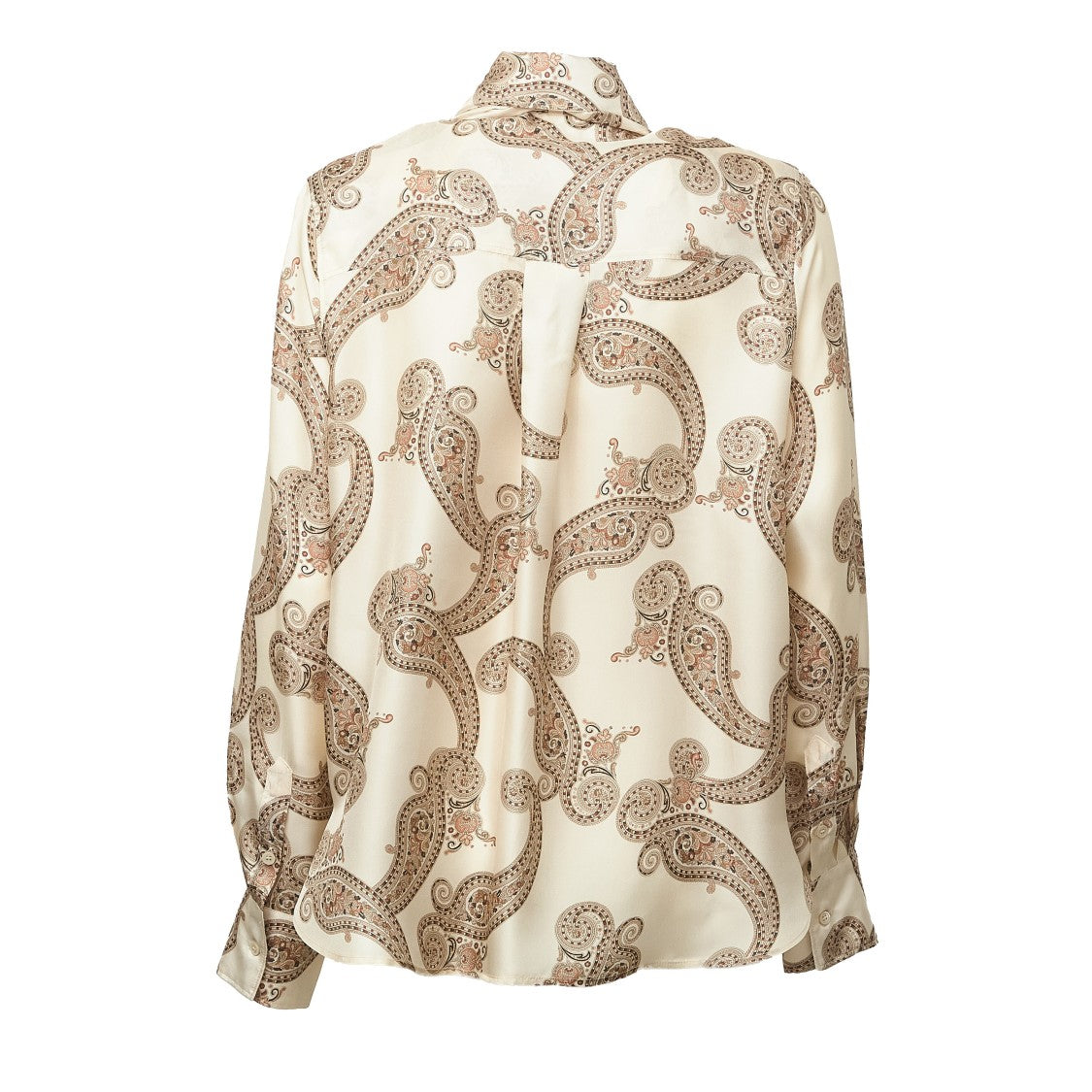 Robert Friedman Kitta Tie-Foulard Printed Silk Shirt