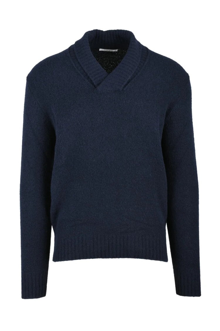 Kangra V-Neck Sweater Navy Blue