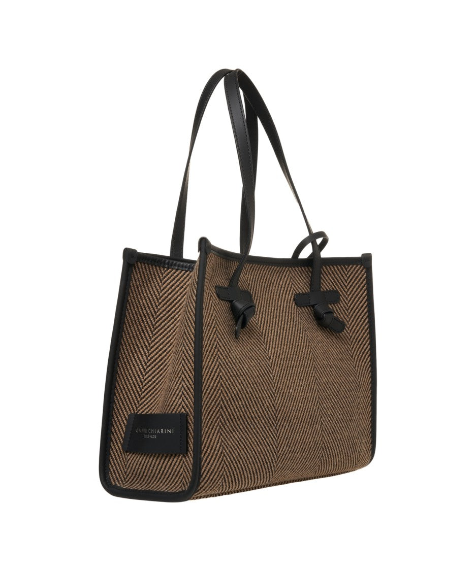 Gianni Chiarini Shopper With Leather Details