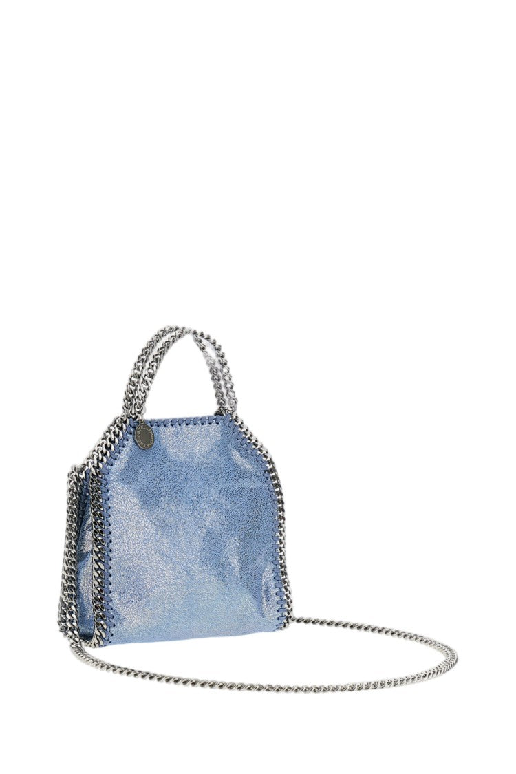Stella Mccartney Light Blue Falabella Tiny Tote Faux Suede Tote Bag