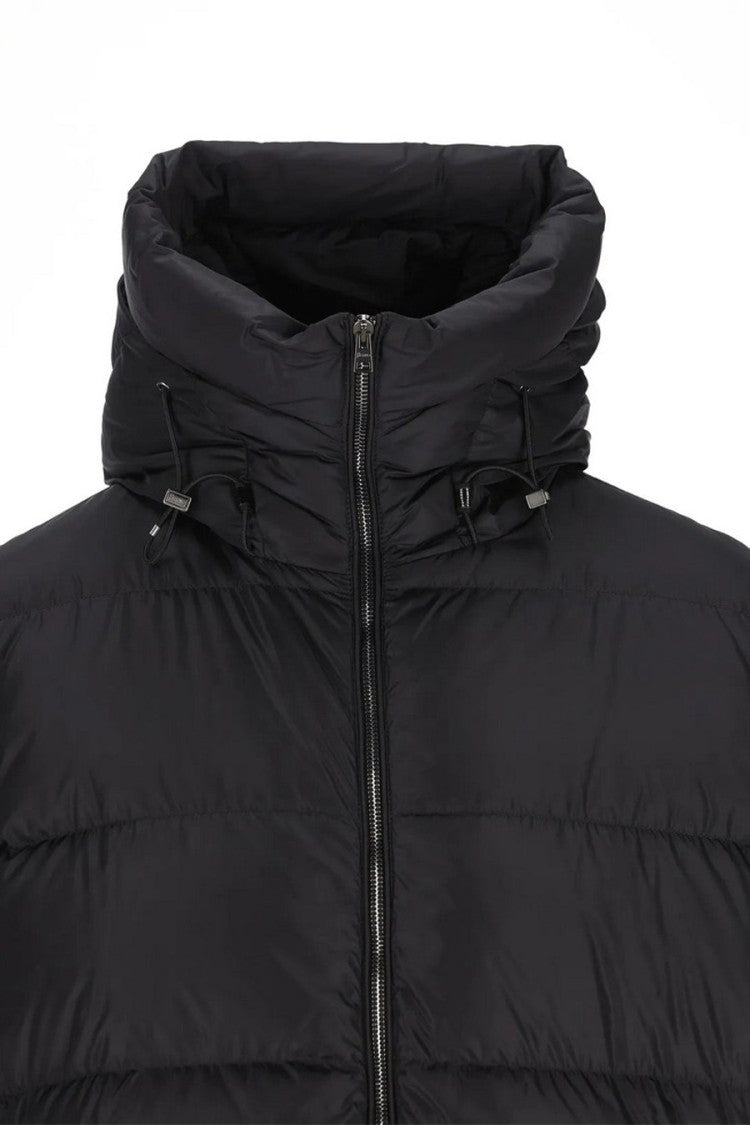 Herno Black Polyester Hooded Puffer Jacket