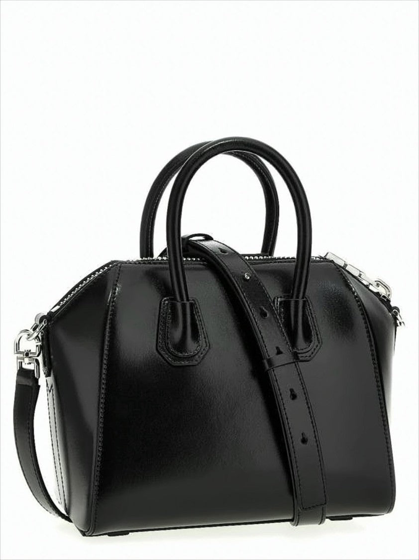 Givenchy Structured Black Calf Leather Tote Bag