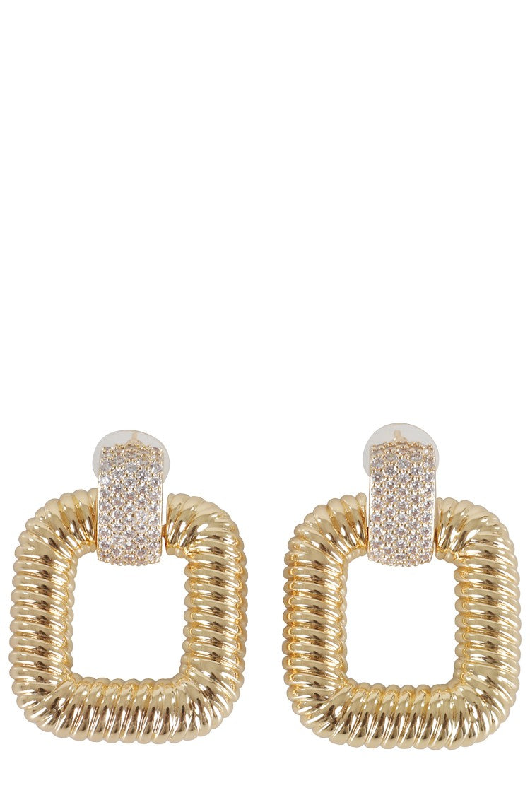 Self-Portrait Gold Knocker Earrings