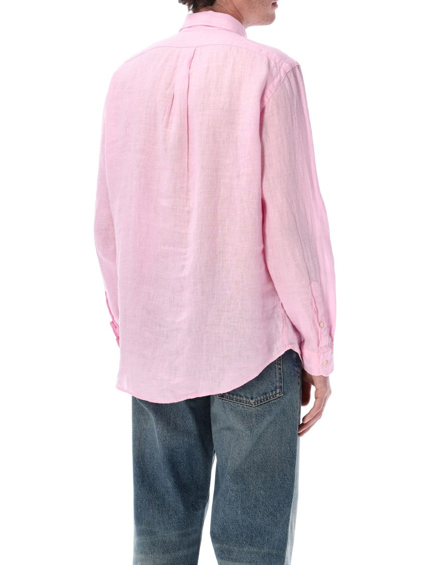 Polo Ralph Lauren Custom Fit Custom Fit Linen Logo Shirt