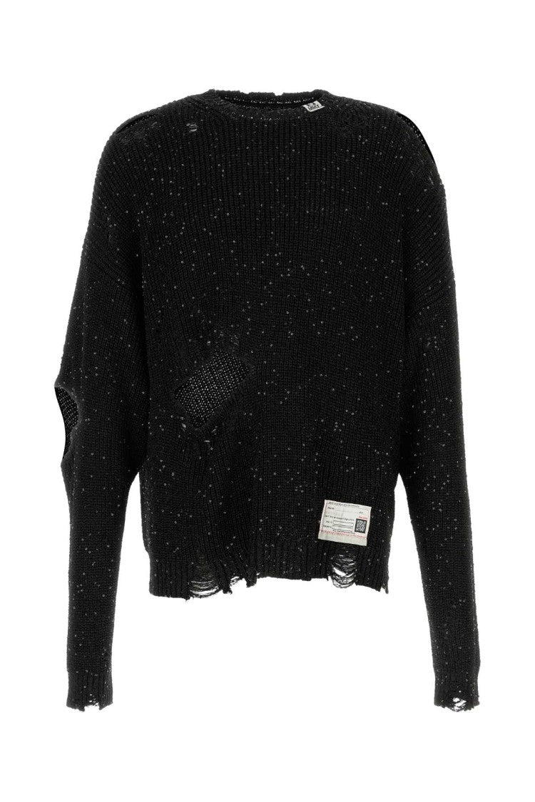 Miharayasuhiro Black Polyester Sweater